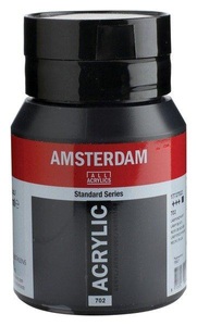 Amsterdam, Amsterdam Acrylfarbe Standard, Talens Acrylfarbe Amsterdam, lampenschwarz, 17727022, (500ml)