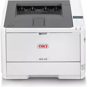 OKI, OKI B412dn Mono-Laserdrucker A4 33 S./min 1200 x 1200 dpi Duplex, LAN, OKI Drucker B412DN LED