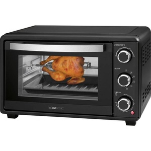 Clatronic, Clatronic MBG 3727 Minibackofen Heißluft-Funktion 25 l, Clatronic MBG 3727 Multi-Backofen Schwarz