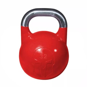Gladiatorfit, GladiatorFit Wettkampf-Kettlebell aus Gusseisen mit Logoeinlage : 32 KG Kettlebell, GladiatorFit - Wettkampf-Kettlebell aus Gusseisen mit Logoeinlage, 32KG, Multicolor