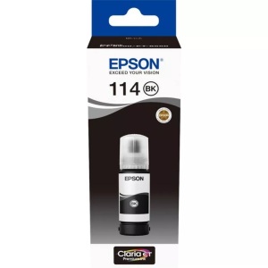 Epson, Epson 114 - 70 ml - Schwarz - Original - Nachfülltinte - für EcoTank ET-8500, Epson E114bk Druckerpatronen schwarz - Epson No. 114 bk, C13T07A140 für z.B. Epson EcoTank ET -8500, Epson EcoTank ET -8550