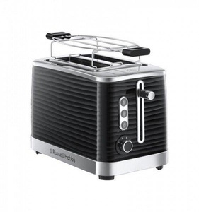 RUSSELL HOBBS, Russell Hobbs Inspire - Toaster (Schwarz/Chrom), Russell Hobbs Inspire 24371-56 Toaster schwarz