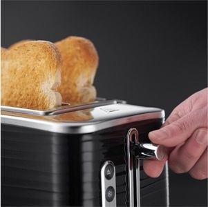 RUSSELL HOBBS, Russell Hobbs Inspire - Toaster (Schwarz/Chrom), Russell Hobbs Inspire 24371-56 Toaster schwarz