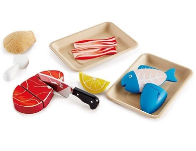 Hape, Hape Spiel-Lebensmittel FISCH & FLEISCH SET 9-teilig, Spiel-Lebensmittel FISCH & FLEISCH SET 9-teilig
