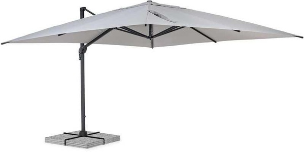mutoni Garten Deluxe, Sonnenschirm Ines 400x400 anthrazit-hellgrau, Sonnenschirm Ines 400x400 anthrazit-hellgrau