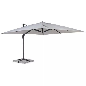 mutoni Garten Deluxe, Sonnenschirm Ines 400x400 anthrazit-hellgrau, Sonnenschirm Ines 400x400 anthrazit-hellgrau
