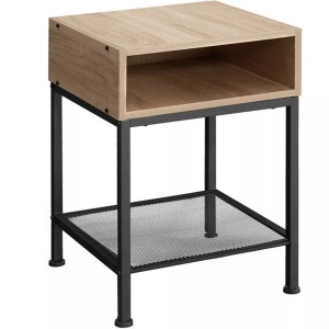 TecTake, Nachttisch Harlow 40,5x40,5x52,5cm Nachttisch Harlow 40,5x40,5x52,5cm, Tectake - Nachttisch Harlow 40,5x40,5x59cm, One Size, Sand
