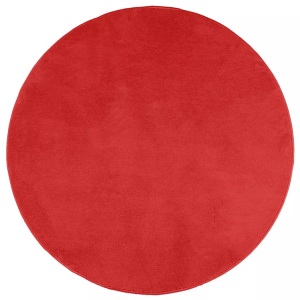 vidaXL, vidaXL Teppich OVIEDO Kurzflor Rot Ø 240 cm