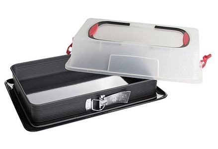 Zenker, Blechkuchen Springform mit Haube, Zenker Springform »Deluxe 43 x 44710«, (1 St.)