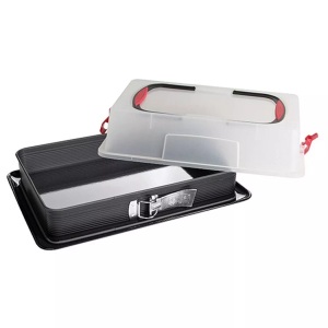 Zenker, Blechkuchen Springform mit Haube, Zenker Springform »Deluxe 43 x 44710«, (1 St.)