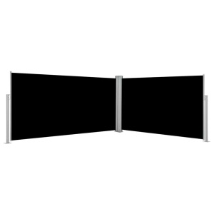 Diverse Hardware, Ausziehbare Seitenmarkise 160x600 cm Schwarz, vidaXL Seitenmarkise Ausziehbar Schwarz 160×600 cm