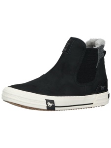 Mustang, Stiefelette Damen Schwarz 39, Mustang Sneaker für Damen aus Softmaterial schwarz