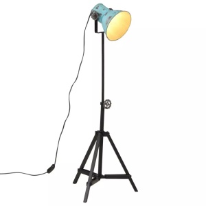 vidaXL, vidaXL Stehleuchte 25 W Blau 35x35x65/95 cm E27