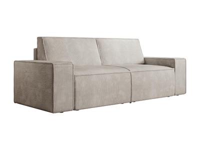 Vente-unique, Sofa 3-sitzer - Cord - Beige - Amelia Unisex Beige ONE SIZE