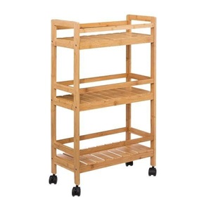 eStore, Lagerregal auf Rädern - Bambus Lagerregal auf Rädern - Bambus, Northio - Lagerregal auf Rädern Bambus, One Size