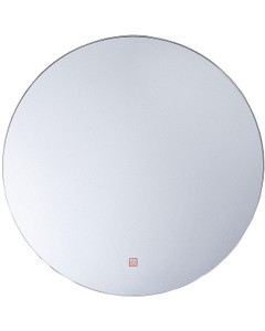 Beliani, Beliani Badspiegel mit LED-Beleuchtung rund ø 60 cm CALLAC, Beliani - LED-Badezimmer-Spiegel aus Glas Minimalistisch CALLAC, One Size, Antikes Silber