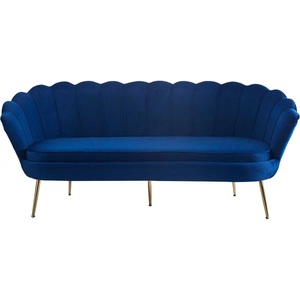 mutoni casual, Muschelsofa Zebstox dunkelblau 180, Muschelsofa Zebstox dunkelblau 180