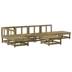 vidaXL, vidaXL 7-tlg. Garten-Lounge-Set Kiefernholz Imprägniert, vidaXL 7-tlg. Garten-Lounge-Set Kiefernholz Imprägniert