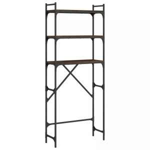 vidaXL, vidaXL Waschmaschinenregal Braun Eichen-Optik 67x25x163 cm