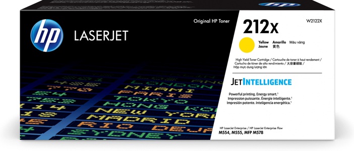 HP Supplies, HP 212X Toner gelb, Hewlett Packard Toner, gelb, No. 212X, W2122X, (10'000 Seiten)