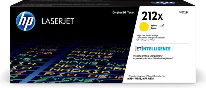 HP Supplies, HP 212X Toner gelb, Hewlett Packard Toner, gelb, No. 212X, W2122X, (10'000 Seiten)