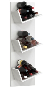 VCM, Holz Weinregal Flaschenregal Wandregal Wandboard Hängeregal Flaschen Wein Vinosi Holz Weinregal Flaschenregal Wandregal Wandboard Hängeregal Flaschen Wein Vinosi, VCM - Holzregal hängend | platzsparendes Regal Maße: 106 x B. 33 T. 26 cm Elegantes Aufbewahrungsregal Bücherregal Wandboard Wein, One Size, Weiss