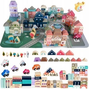 Gameloot, Spielset, Holzklötze - City, 