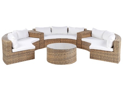 Beliani, Lounge Set aus PE Rattan Retro SEVERO Lounge Set aus PE Rattan Retro SEVERO