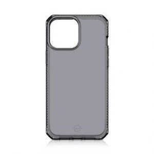 ITSKINS, ITSkins - iPhone 13 Pro Spectrum Clear Antimikrobielle Schutz Gummi Hülle (Fallschutz 3 Meter) - Transparent / Schwarz, 