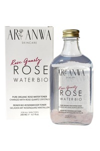 ARI ANWA Skincare, Bio Rosenwasser Mit Rosenquarz ? Toner Damen Weiss 200ml, 
