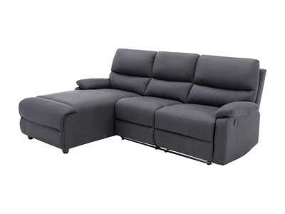 Vente-unique, Ecksofa Relaxsofa elektrisch - Stoff - Ecke Links - Anthrazit - LUNANO Ecksofa Relaxsofa elektrisch - Stoff - Ecke Links - Anthrazit - LUNANO