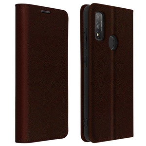Avizar, Huawei P smart 2020 - Leder Etui, Avizar - Lederetui Huawei P Smart 2020 Hellbraun, Camel