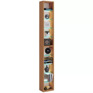 VCM, Holz Wandregal Hängeregal Regal Bücherregal Wandboard Deko Glas Rasato XL Holz Wandregal Hängeregal Regal Bücherregal Wandboard Deko Glas Rasato XL, VCM - Holzregal hängend | platzsparendes Regal Maße: H. 152 x B. 21 T. 14 cm Elegantes Aufbewahrungsregal Bücherregal Wandregal -, One Size, Bronze