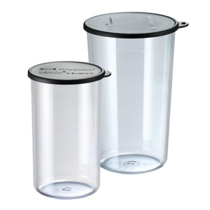 BAMIX, Bamix Messbecher »Becherset, Deckel schwarz«, Kunststoff, Bamix, Kochen und Backen, Bamix Becherset Set, Produkte & Wohnen
