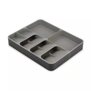 Joseph joseph, DrawerStore Besteck-Fach / Ausziehbar L 31,5 bis 56 cm - Für Besteck & Utensilien - Joseph Joseph grau en plastikmaterial, Joseph Joseph DrawerStore Erweiterbarer Besteckkasten Grau