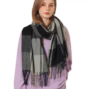 Only-bags.store, Only-bags.store - Winter Senior karierter Kaschmirschal, Pashmina übergroßer Herbstschal Stolen, für Herren, Grau, One Size, Only-bags.store - Winter Senior karierter Kaschmirschal, karierter Pashmina übergroßer Herbstschal Stolen, für Damen, Grau, Größe ONESIZE