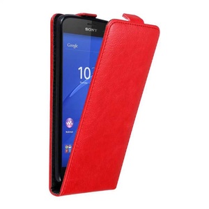 Cadorabo, Hülle für Sony Xperia Z3 COMPACT mit Magnetverschluss, Cadorabo - Hülle für Sony Xperia Z3 COMPACT mit Magnetverschluss, Rot