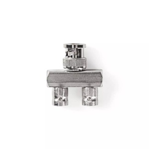Nedis, BNC-Adapter | BNC-Stecker | 2x BNC-Buchse | Vernickelt | 50 Ohm | Verteiler | Metall | Silber | 10 Stk. | Plastikbeutel, Nedis - BNC-Adapter | BNC-Stecker 2x BNC-Buchse Vernickelt 50 Ohm Verteiler Metall Silber 10 Stk. Plastikbeutel, One Size