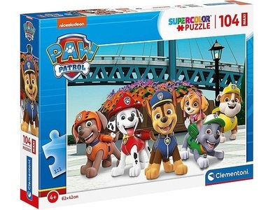 undefined, Puzzle Maxi Paw Patrol 104 tlg 68 x48cm, Supercolor Maxi - Paw Patrol, Puzzle