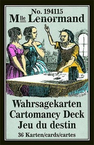 undefined, Mademoiselle Lenormand Wahrsagekarten, Orakelkarten. Cartomancy Deck, Jeu du destin, Lenormand Wahrsagekarten, Karten m. dtsch. Anleitung