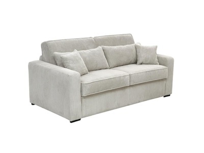 Vente-unique, Schlafsofa mit Matratze 3-Sitzer - Liegefläche 140 cm - Matratze 14 cm - Cord - - MONDOVI Schlafsofa mit Matratze 3-Sitzer - Liegefläche 140 cm - Matratze 14 cm - Cord - - MONDOVI, 