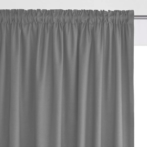 LA REDOUTE INTERIEURS, Vorhang Scenario Mit Faltenband Unisex Grau 135x260 cm, La Redoute Intérieurs - Vorhang Scenario mit Faltenband, 135x260 cm, Grau