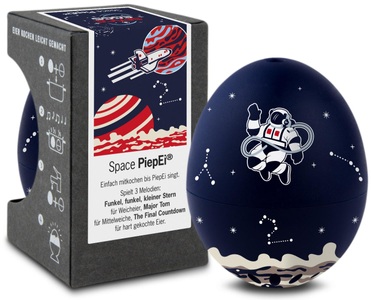 Brainstream, PiepEi Space, PiepEi - Singende Eieruhr Space, One Size, Blau