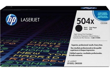 Hp, Original Tonerpatrone HY schwarz HP CE250X, Hewlett Packard Toner, schwarz, ColorSphere, No.504X, CE250X, (10'000 Seiten)