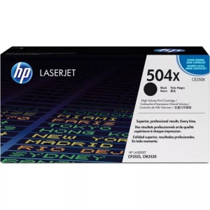 Hp, Original Tonerpatrone HY schwarz HP CE250X, Hewlett Packard Toner, schwarz, ColorSphere, No.504X, CE250X, (10'000 Seiten)