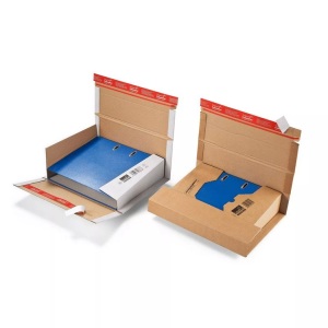 Colompac, Colompac Ordnerversandkarton CP055.51 Wellpappe DIN A4 Braun, COLOMPAC Ordnerpack weiss A4 2053499 320x290x35-80mm 20 St&uuml;ck