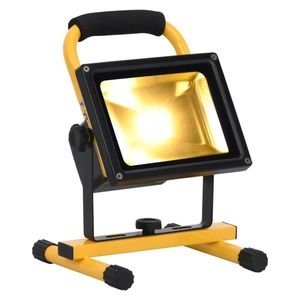 vidaXL, vidaXL LED-Strahler Wiederaufladbar mit Handgriff 30W Warmweiß, vidaXL LED-Strahler Wiederaufladbar mit Handgriff 30W Warmweiß