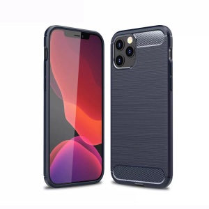 Cover-Discount, iPhone 12 Pro Max - Metall Carbon Look Gummi Hülle, 