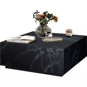 mutoni casual, Couchtisch Marmor schwarz 90x90, Couchtisch Marmor schwarz 90x90