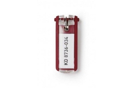 Durable, DURABLE Schlüsselanhänger Verpackungseinheit 36 Stück rot, DURABLE Schlüsselanhänger KEY CLIP 195703 rot 6 Stück